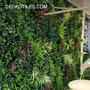 Artificial Plants Green Wall Panel - <b>EVERGREEN</b> - 1.6' x 1.6' - | DECKO VERDURE (2,56 sq. feet panel)