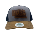 McCue's Nebraska Taproom Leather Patch Trucker Hat | McCue's Nebraska Taproom