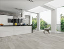 SPC Vinyl Rigid Core 7" Width 60" RL, 6mm Thick, 1.5mm IXPE Tryst Pearl Galea Floors - Mazzia Collection Product shoot Kitchen view 2