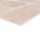 Tuscany beige travertine floor wall tile 12x24 multiple profile view