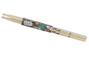 GRIFFIN Attack Zzzap Drum Sticks - 24 Pairs of Select Elite Maple Wood Size 5A - Drummers Percussion Classic Pure Grit Uncoated, Raw Wood Drumming Sticks