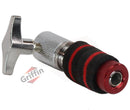 GRIFFIN Hi-Hat Clutch Mount Deluxe Version | Alloy Metal Speed Threads | Universal Holder to Fit Most Hi-Hat Cymbals,  Rods & Hihat Stands | Red locking Nut