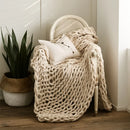 DecorBites™ Cozy Chenille Chunky Knit Blanket - Soft Decorative Throw for Bed, Sofa, Living Room - Summer Quilt or Rug Alternative