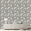 Elegant Birds on Flowers Wallpaper Vogue