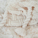 DecorBites™ Cozy Fringed Plaid Throw Blanket - Soft Knitted Acrylic Sofa Blanket for Home Décor & Bedding
