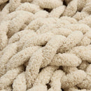 DecorBites™ Cozy Chenille Chunky Knit Blanket - Soft Decorative Throw for Bed, Sofa, Living Room - Summer Quilt or Rug Alternative