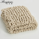 DecorBites™ Cozy Chenille Chunky Knit Blanket - Soft Decorative Throw for Bed, Sofa, Living Room - Summer Quilt or Rug Alternative