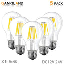 DecorBites™ LED Filament Bulb A19 6W 4500K Daylight Warm White E26 E27