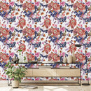Fashionable Flowers and Berries Wallpaper Sophisticated