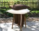 Camel Stripes Wool Blend Blanket