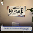 Good Times Personalized Man Cave Sign: Custom Bar Signs for Home Bar – Perfect Man Cave Wall Decor