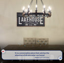 Welcome To Our Lakehouse Sign II