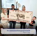 Longhorn Rustic Cattle Sign III