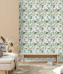 Voguish Hand Drawn Flowers Wallpaper Smart High-Quality