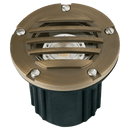 UNB06 Cast Brass Low Voltage Round Grill LED In-Ground Well Light IP65 Waterproof