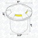 UNB07 Cast Brass Low Voltage Round Multi-Directional LED In-ground Well Light IP65 Waterproof