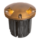 UNB11 Cast Brass Round Tri-Directional Low Voltage LED In-ground Light