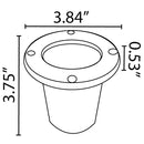 UNF07 Fiber Glass Low Voltage Round LED In-ground Well Light IP65 Waterproof