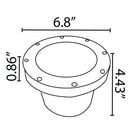 UNF08 Fiber Glass Low Voltage Commercial PAR36 LED In-ground Well Light IP65 Waterproof