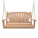 Keystone Amish Co. 6 Foot Sunburst Red Cedar Porch Swing With Cupholders