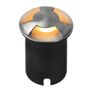 UNS05 Stainless Steel Tri Directional Three Slit In-Ground Low Voltage LED In Ground Landscape Lighting