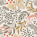 Red Flowers and Berries Wallpaper