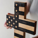 Bless the USA :: Wooden Cross