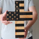 Bless the USA :: Wooden Cross