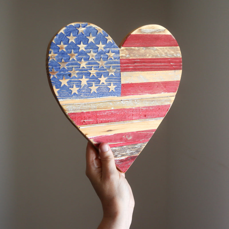 USA Pallet Wood Hearts