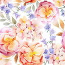 Elegant Watercolor Flowers Wallpaper Fashionable