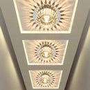 DecorBites™ Crystal LED Flush Mount Ceiling Light for Modern Living Spaces