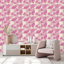 Pink Palm Leaves Wallpaper