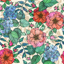 Voguish Multicolored Flowers Wallpaper Chic