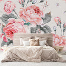 Fashionable Pink Large Peonies Wallpaper