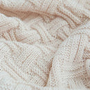 DecorBites™ Cozy Fringed Plaid Throw Blanket - Soft Knitted Acrylic Sofa Blanket for Home Décor & Bedding