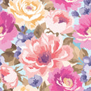 Fashionable Modern Colorful Floral Wallpaper