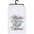 Ugly Children Kitchen Towel | Hand Tea Dish Cloth | Mothers Day Gift | 28" x 28"