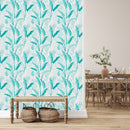 Light Blue Leaves Wallpaper