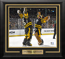 Linus Ullmark & Jeremy Swayman 2023 Winter Classic Boston Bruins 11" x 14" Framed Hockey Photo