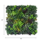 Floral Fusion Artificial Vertical Garden Green Wall Panel 40×40in 11 SQ FT – UV Resistant – Commercial Grade