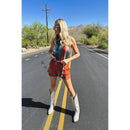 Ultra Soft Velvet Shorts "The Queensmans Mesa" Western Style
