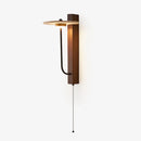 Umbrella Aura Arm Travertine Wall Lamp