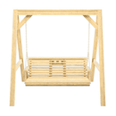 Amish Casual Console Porch Swing with A-Frame Stand