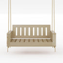 Amish Casual Rockford Daybed Swing Package with Included Cushions, Sofa, Unfinished with Clearcoat