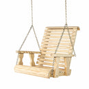 Amish Casual Heavy Duty Unfinished Roll Back Swing Chair
