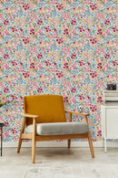 Multicolored Violets Wallpaper