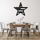 American Flag Star - Metal Wall Art