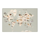 World map Area Rug - Oh, the places you'll go / Adventures await