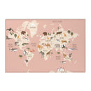 Ice Hockey Rink Playroom Rug / World map Area Rug