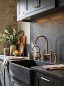 Unlacquered Brass Kitchen Faucet - 8" Bridge Faucet
